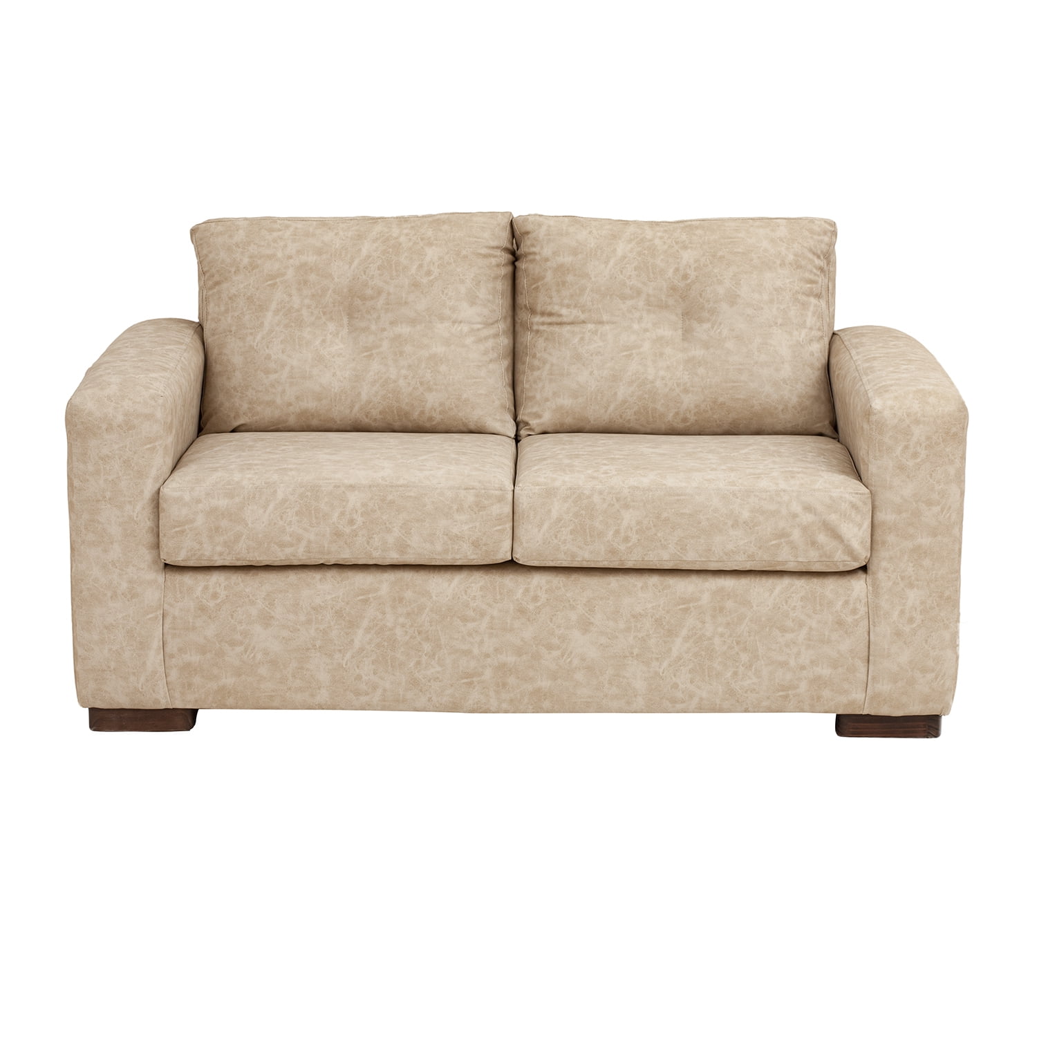 Muebles América - Sofá Franco 2 Cuerpos Cuero Auris Beige