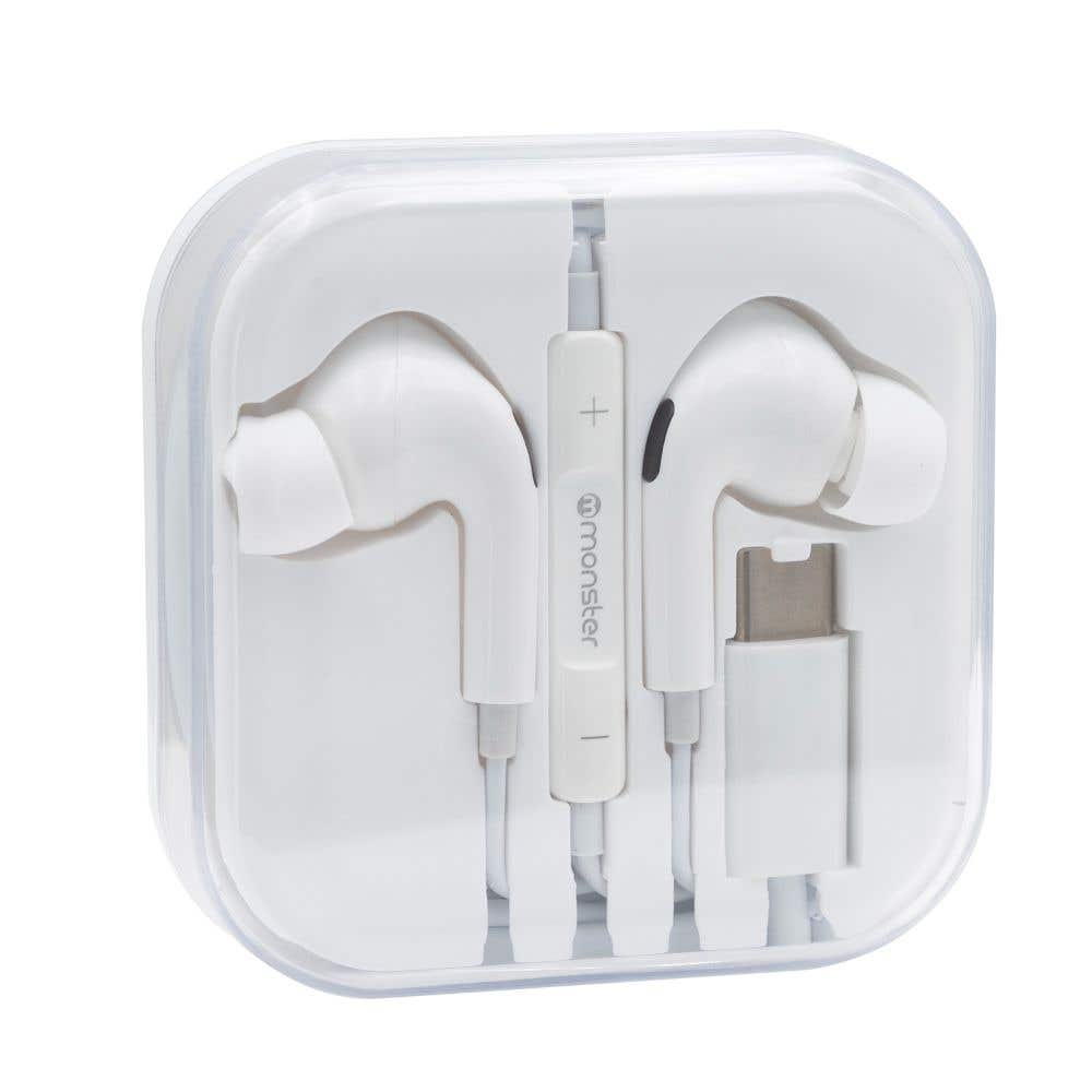 Monster Audio - C21Wt Monster Audif Alambrico M/Libres Type-C Blanco