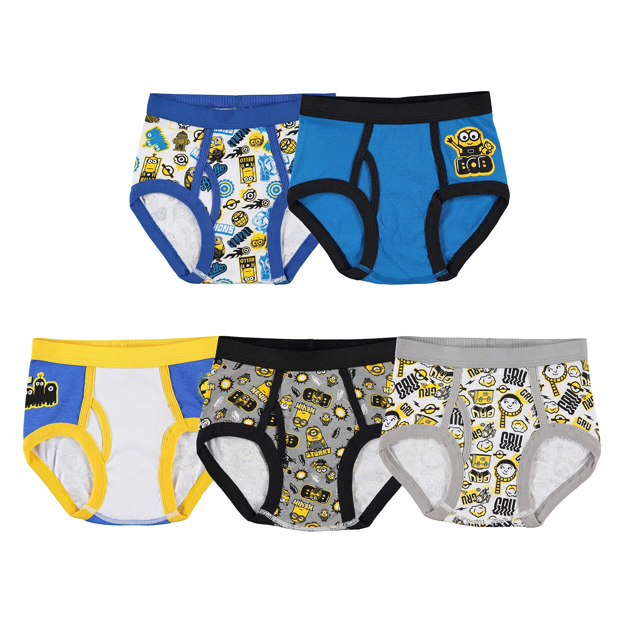 Paquetes Múltiples De Ropa Interior Minions Para Niños Pequeños Y Niños