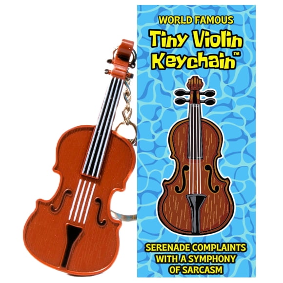 Mini llavero de violín DR DINGUS con música de Bob Esponja