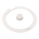 thumbnail image 4 of Tapa De Olla, Cubierta De Vidrio, Pieza De Utensilios De Cocina, Cubierta De Sartén Para Sartenes, Ollas, Wok, Blanco S, 4 of 5