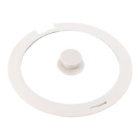 Magideal - Tapa De Silicona De Repuesto, Tapa De Sartén, Cubierta Superior, Pieza De Utensilios De Cocina Multifuncional, Cubierta De Sartén De Cocina Blanco L