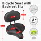 thumbnail image 2 of Asiento de bicicleta COOLWUFAN de gran tamaño con respaldo para Peloton, 2 of 8
