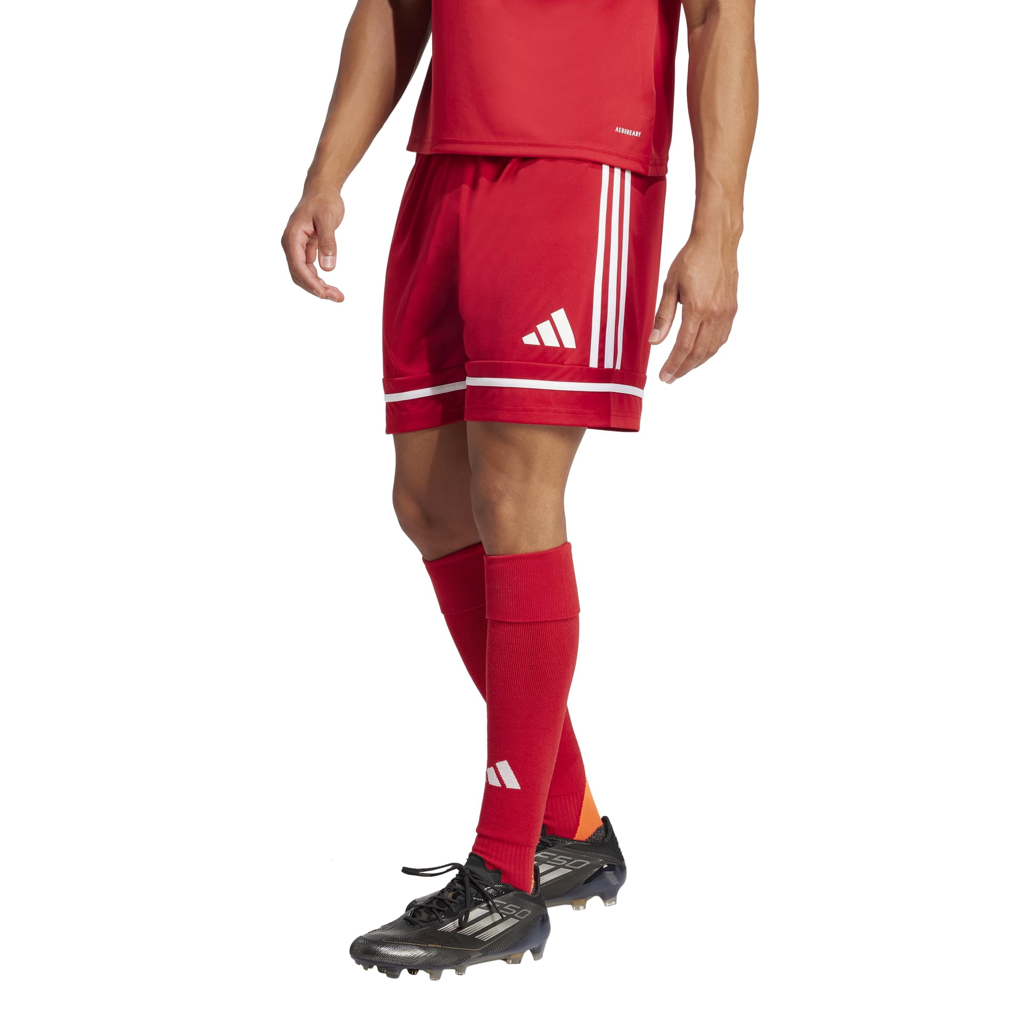 Pantalones Cortos Adidas Squadra 25 Soccer Para Hombre, Talla X-small, Rojo/blanco