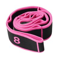 Magideal - Banda Elástica Para Yoga, Cinturón De Estiramiento Segmentado Multifuncional, Banda De Resistencia Para Fitness Y Pilates, Banda De Estiramiento Para Negro