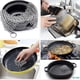 thumbnail image 5 of Limpiador de hierro fundido, depurador, depurador de 7" x 7" de acero inoxidable, limpiador de sartenes de cadena para hierro fundido, hornos holandeses precurados, sartenes para wafleras, 5 of 6