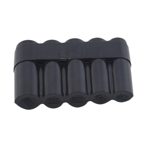 S Caja de Almacenamiento para Colección S Caja para Tubos de Cambio para Aficionados Estuche de Colección Portátil Cápsulas Dispensadoras de Almacenam negro