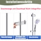 thumbnail image 3 of Soporte para cabezal de ducha Soporte para ducha de mano ajustable Instalaciones de baño, 3 of 8