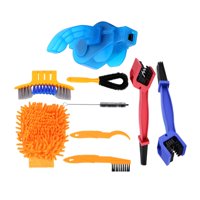 Magideal - Kit De Limpiador De Cadena De Bicicleta, Lavado De Reparación Multifuncional, Práctico Juego De Herramientas Para Lavado De Cadena De Bicicleta Para M 9 Piezas