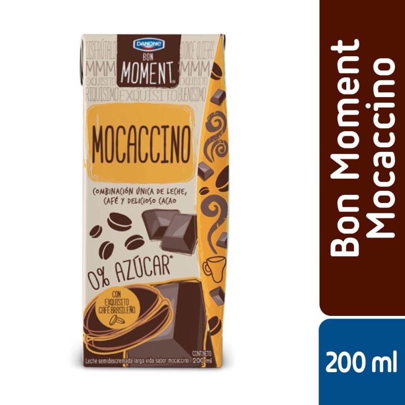 Leche Bon Moments Mocaccino Caja 200 ml Danone