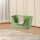 thumbnail image 3 of Bandeja de arena grande y abierta para mascotas, color verde, 3 of 3