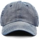 thumbnail image 2 of Gorra de béisbol lavada, de algodón vaquero desgastado, ajustable, estilo polo, unisex, 2 of 7