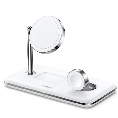 Ugreen - Estación De Carga Inalámbrica 3 En 1 Para Apple Watch/Iphone/Airpods