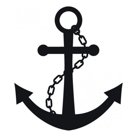 Rienda Libre Graphics - Decomural Chain Anchor Nautical Ws-15402