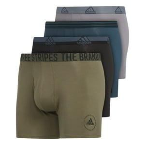 Calzoncillos Tipo Bóxer Adidas De Algodón Elástico Para Hombre, Paquete De 4