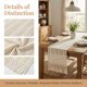 thumbnail image 4 of Camino de Mesa REGALWOVEN con Borla para Decoración de Cocina Decoraciones de Cumpleaños, Camino de Cocina de Algodón Lavable para Cocina y Comedor Gran Hueco 11.8x78.7 pulgadas, 4 of 6
