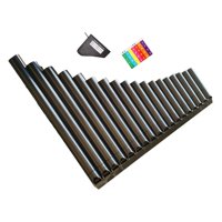 Bothyi - Pan Flutes C Key 18 Tubos Con Pegatina De Nota Musical Y Bolsa De Transporte Para Músico