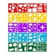 thumbnail image 4 of 20x Plantillas De Pintura Juego De Plantillas De Dibujo Práctico Portátil Colorido Resistente, 4 of 5