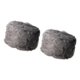 thumbnail image 4 of 2 unids peluche redondo suave reposapiés cubierta peque?o taburete silla gris 30 m de diámetro, 4 of 5