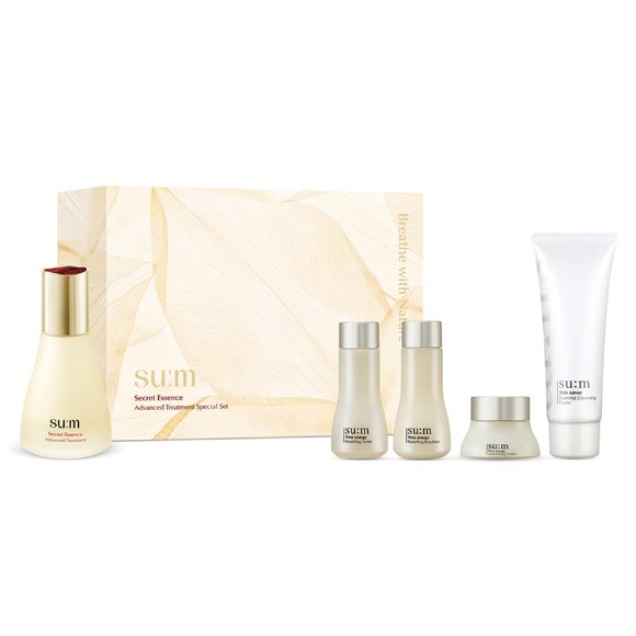 Suero facial SU:M set de 5 piezas 45 ml hidratante anti‑edad