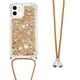 thumbnail image 5 of Funda FOXDOCK para iPhone 12 Mini con Cuerda Ajustable, Brillo Líquido, Protección Antigolpes y Lente – Ideal para Regalo, 5 of 6