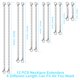 thumbnail image 2 of Extensores de Collar UUBAAR 12 unidades - Cadena de Acero Inoxidable Plateada, 2 of 7