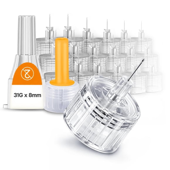 Puntas para Pluma ONE-CARE 31G x 8mm con Rosca, Caja de 100
