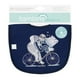 thumbnail image 1 of Babero De Algodón Impermeable Azul Oso Bici Niño, 1 of 2