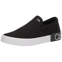 Zapatillas Calvin Klein Ryor Para Hombre En Lona Negra Talla 11.5