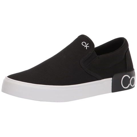Zapatillas Calvin Klein Ryor Para Hombre En Lona Negra Talla 11.5