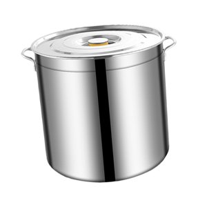 Magideal - Olla De Acero Inoxidable, Utensilios De Cocina Grandes, Cubo De Aceite, Resistente, Fácil De Limpiar, Olla Para Pasta, Olla De Cocina Alta Para Hotel, 6L