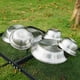 thumbnail image 4 of Enjoy Outdoor Dining with Ease - 16 Piece Stainless Steel Tableware Set for Barbecue, Picnic, and Camping with Storage Bag - Real Metal, Dishwasher Safe, and Easy to Carry, 4 of 4