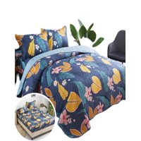 Genérico - Cubrecama Quilt 5 Piezas Con Sábana Incluida C8