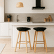 thumbnail image 3 of Pack de 2 Taburetes Piso Bar Nordic - Negro, 3 of 7