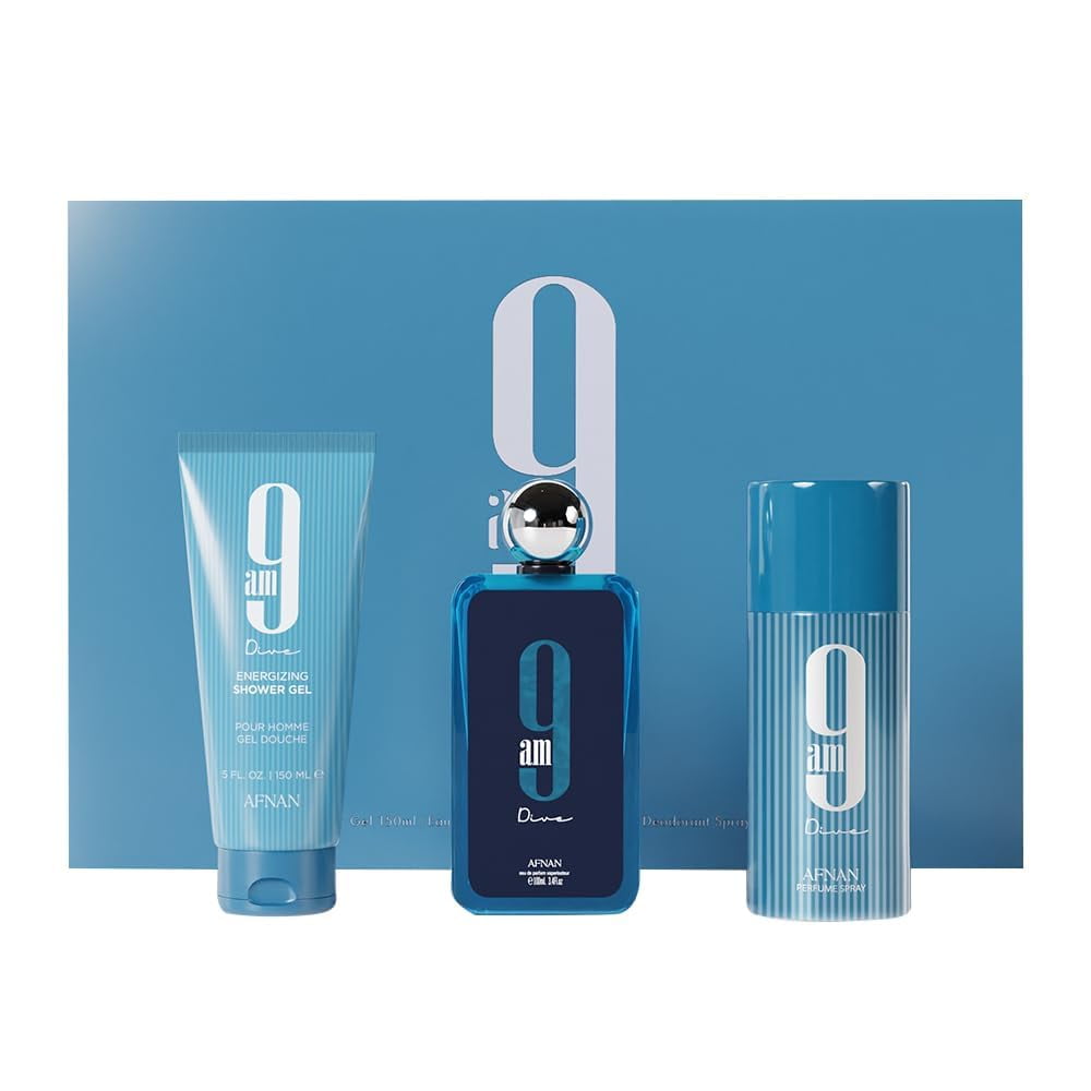 Afnan - Set De Perfume 9 Am Dive Eau De Parfum 100 Ml + Gel De Ducha