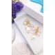 thumbnail image 2 of Aros Sin Perforación Huggies Perlas baroccas Colgantes Bañada En Oro, 2 of 3