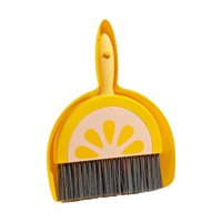Bothyi - Juego De Mini Recogedor Y Cepillo Para Niños Pequeños, Juego De Escoba Para Cocina De 3 A 6 Años, Niños Y Niñas, Limón