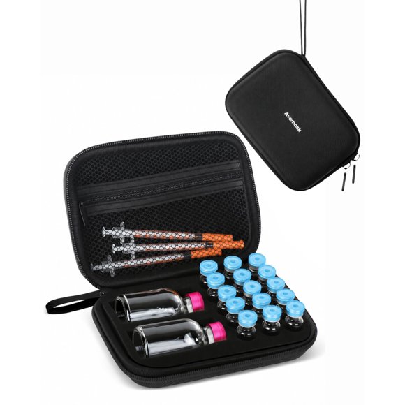 Estuche para péptidos Avomosk 30 ml/3 ml con 17 ranuras para viales