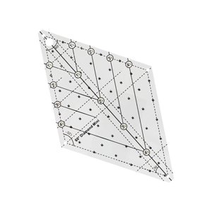 Magideal - Plantilla De Acolchado De Diamante De 60 Grados Plantillas De Acolchado Gratuitas Regla De Costura Ligero Claro Para Aficionados Al Bordado Diseños De Grande
