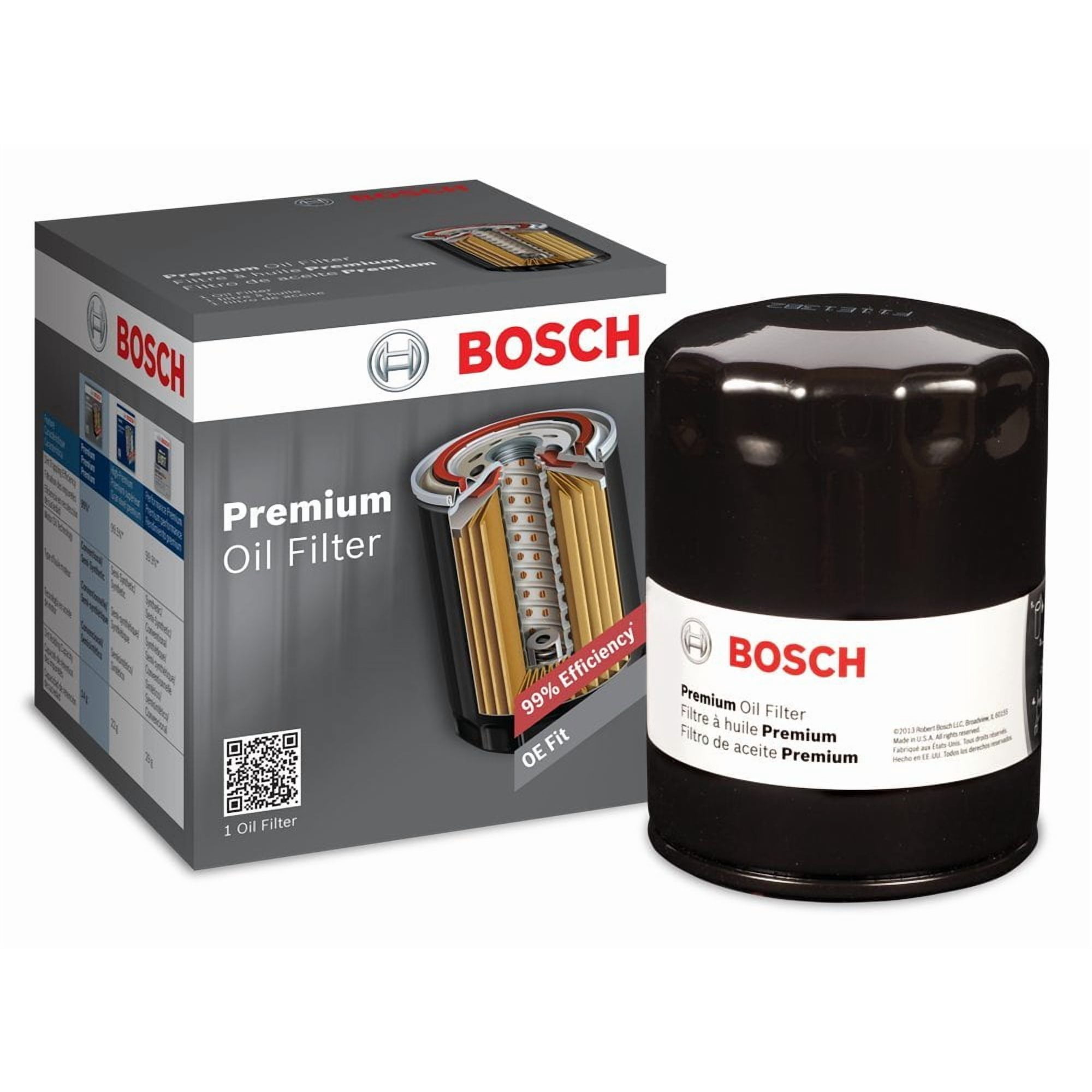 Bosch Auto Parts - Filtro De Aceite Bosch 3300 Premium Filtech Para Chevrolet, Ford