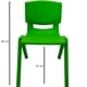 thumbnail image 2 of Silla Polipropileno Apilable 60x36x35 Verde, 2 of 3