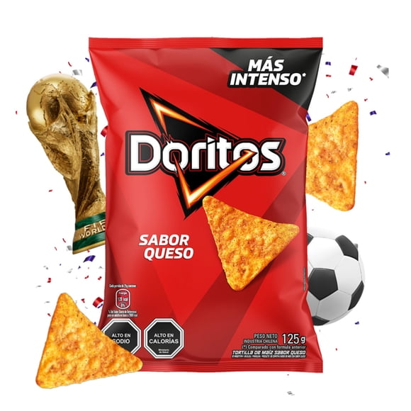 Tortilla de Maiz Doritos Sabor Queso, 125 g