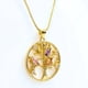 thumbnail image 2 of Collar Arbol De La Vida; Chapado En Oro 18k; Regalo Mujer Dorado, 2 of 7