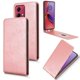 thumbnail image 2 of Funda tipo folio para Motorola Moto G84 5G con soporte magnético y protección para la cámara Oro rosa, 2 of 6