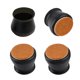 thumbnail image 2 of Silicona Silla Pierna Protector Cap Pad Mesa Muebles Pies Suelo De Madera Negro, 2 of 5