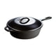 thumbnail image 1 of Hierro fundido presazonado Deep Skillet Lodge de 3 cuartos de galón con tapa, 1 of 2