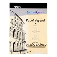 Block Artístico Papel Vegetal A4, 50H Sense Of Color. Torre