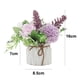 thumbnail image 2 of Ramo de hortensias de imitación en pequeño jarrón de cerámica, decoración para mesa de comedor, hogar, fiesta, oficina., 2 of 5