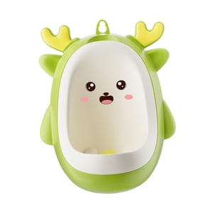 Magideal - Entrenador De Orina Para Niños, Orinal Con Objetivo De Puntería, Urinarios Para Entrenamiento De Baño, Entrenador De Orinales De Dinosaurio Para Niños Verde