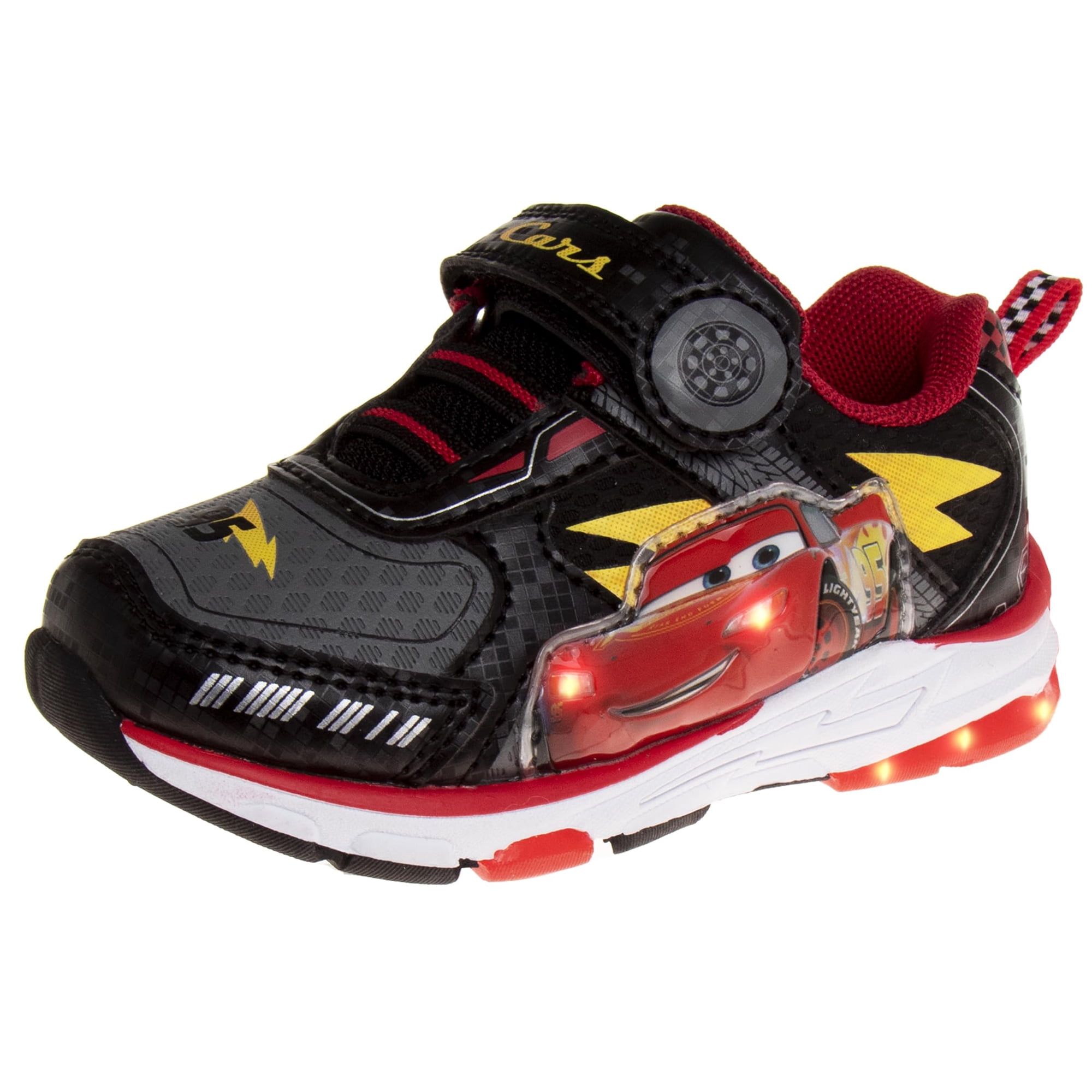 Zapatos Disney Rayo Mcqueen Con Luces Led Para Niños Pequeños Talla 9